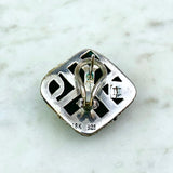 18K Yellow Gold and Sterling Silver Ear Clips