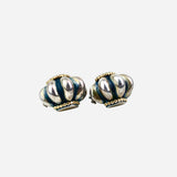 18K Yellow Gold and Sterling Gold Ear Clips