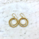 18K Yellow Gold Mobile Drop Earrings