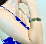 Sterling Silver Multistone Link Bracelet