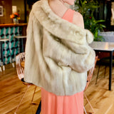 Peach Sleeveless V-Neck Floor-Length Evening Gown