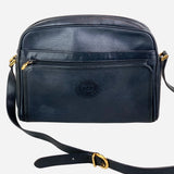 Black Leather Crossbody Bag