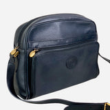 Black Leather Crossbody Bag