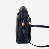Black Leather Crossbody Bag