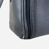 Black Leather Crossbody Bag