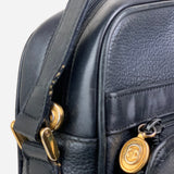 Black Leather Crossbody Bag