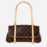 Brown and Tan Monogram Pochette Marelle Shoulder Bag