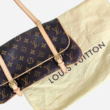 Brown and Tan Monogram Pochette Marelle Shoulder Bag