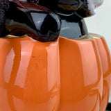 Multicolored Wooden 'Black Cat' Crossbody Bag