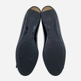 Black Patent Leather Ninna Striped Ballet Flats