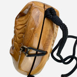 Wooden 'Carved Fish' Crossbody Bag