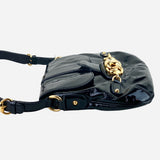 Black Patent Leather Shoulder Bag