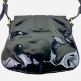 Black Patent Leather Shoulder Bag