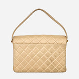 Tan Quilted Handbag