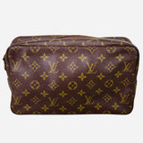 Brown and Tan Monogram Trousse Toilette 28