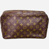 Brown and Tan Monogram Trousse Toilette 28