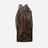 Brown and Tan Monogram Trousse Toilette 28