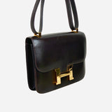 Dark-Brown Box Constance 23 Shoulder Bag