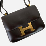 Dark-Brown Box Constance 23 Shoulder Bag