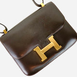 Dark-Brown Box Constance 23 Shoulder Bag