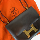 Dark-Brown Box Constance 23 Shoulder Bag