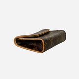 Brown and Tan Monogram Canvas Pochette Florentine Waist Bag