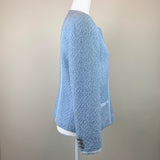 Light-Blue Wool Bouclé Jacket