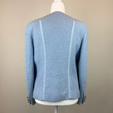 Light-Blue Wool Bouclé Jacket