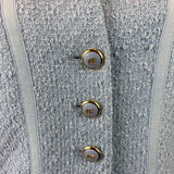 Light-Blue Wool Bouclé Jacket
