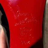 Black Patent Leather Silver Pump Formal Shoes