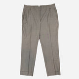 Taupe Straight-Legged Wool Pants