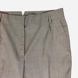 Taupe Straight-Legged Wool Pants