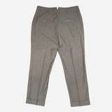 Taupe Straight-Legged Wool Pants