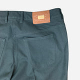 Dark-Green Straight-Legged Jeans
