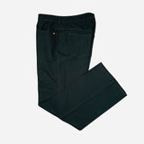 Dark-Green Straight-Legged Jeans