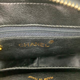 Black Suede Quilted Camera Bag