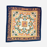 Multicolored Cashmere and Silk 'Early America' Scarf