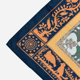 Multicolored Cashmere and Silk 'Early America' Scarf