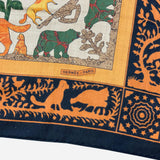 Multicolored Cashmere and Silk 'Early America' Scarf