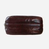Brown Lizard Leather Shoulder Bag