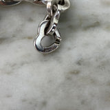 Sterling Silver and 18K Yellow Gold 'Heart' Link Bracelet