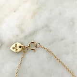 10K Yellow Gold Turquoise and Pearl Devotion Pendant Necklace