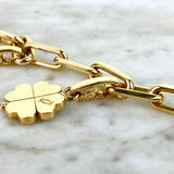 18K Yellow Gold Five Charm Bracelet