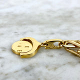 18K Yellow Gold Five Charm Bracelet