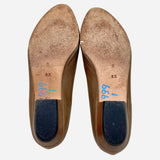 Brown Leather Round-Toe Flats