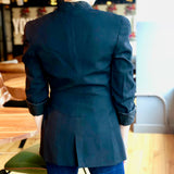 Black and White Lapel Blazer