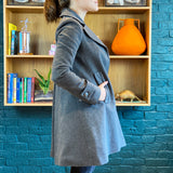 Gray Notch-Lapel Wool Coat