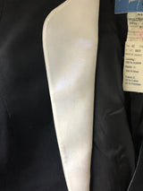 Black and White Lapel Blazer