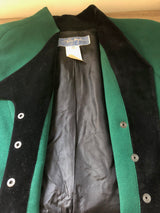Dark-Emerald Wool Skirt Suit