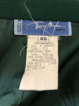 Dark-Emerald Wool Skirt Suit